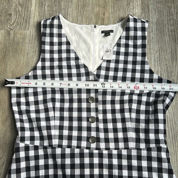 NWT Ann Taylor Factory gingham midi dress - Picture 9 of 9